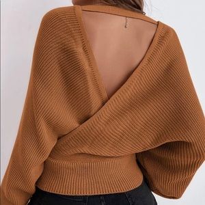 Drop shoulder sweater NWOT